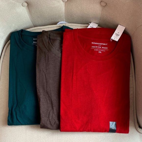 Banana Republic Mens T shirts Set of 3 NWT - Picture 6 of 8